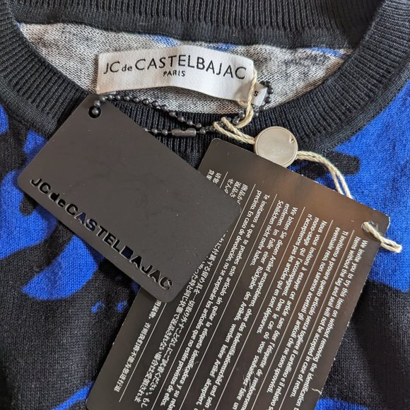 Jean-Charles de Castelbajac Paris Tiger print bodycon Sweater Dress Size S NWT! - Picture 10 of 12